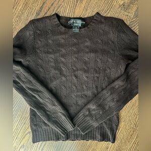 Ralph Lauren 100% cashmere cable knit sweater